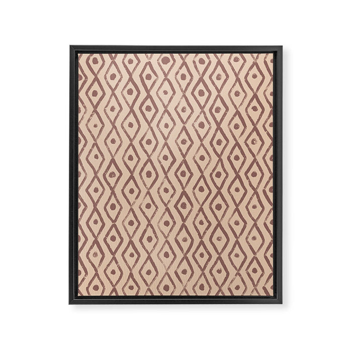 Simple Hand Drawn Pattern #7 Framed Canvas Print Gallery Image 1