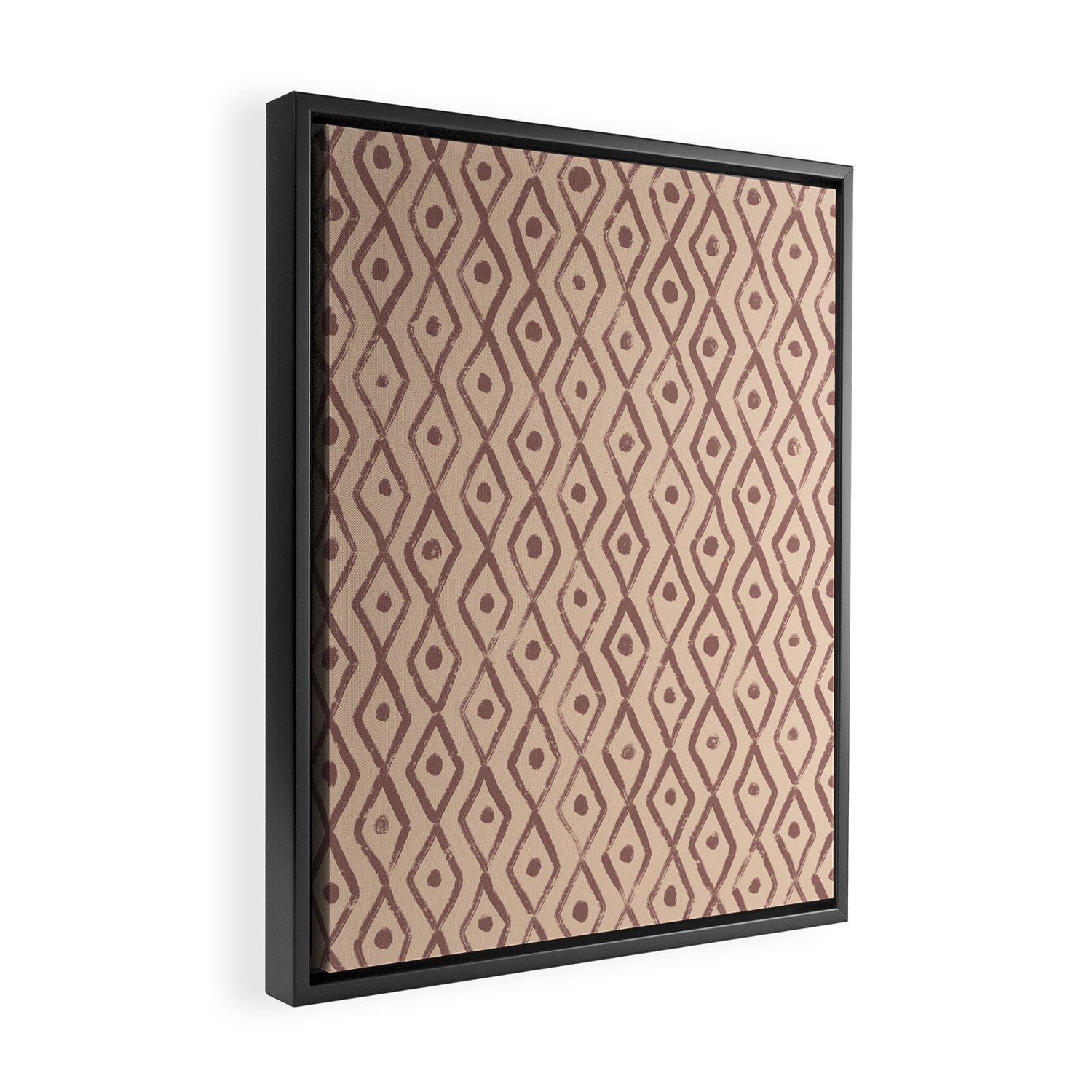 Simple Hand Drawn Pattern #7 Framed Canvas Print Gallery Image 2