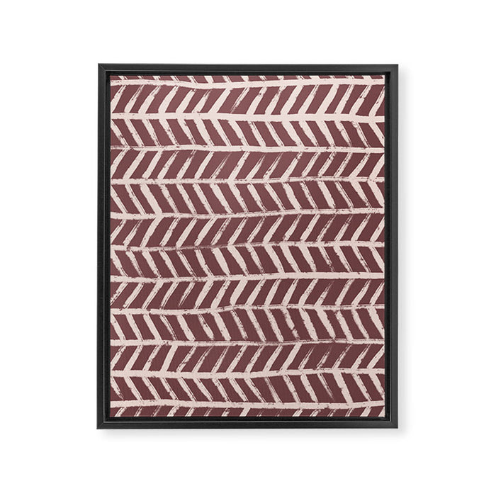 Simple Hand Drawn Pattern #9 Framed Canvas Print Gallery Image 1