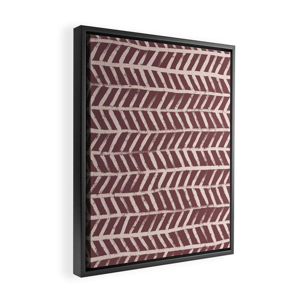 Simple Hand Drawn Pattern #9 Framed Canvas Print Gallery Image 2