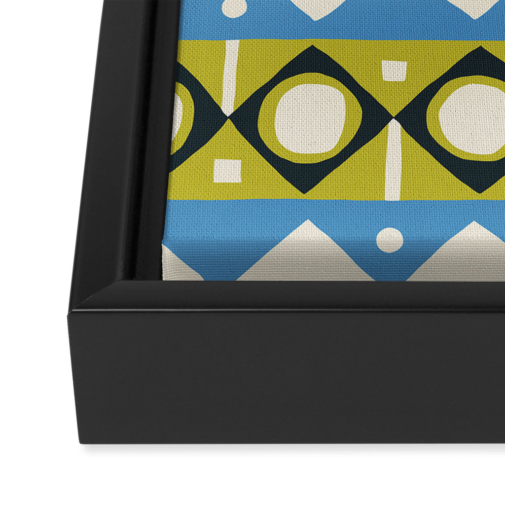Simple Hand-cut Pattern #1 Framed Canvas Print Gallery Image 3