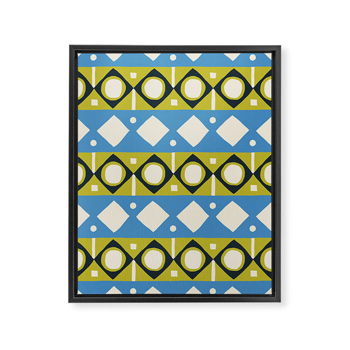 Simple Hand-cut Pattern #1 Framed Canvas Print Gallery Image 1