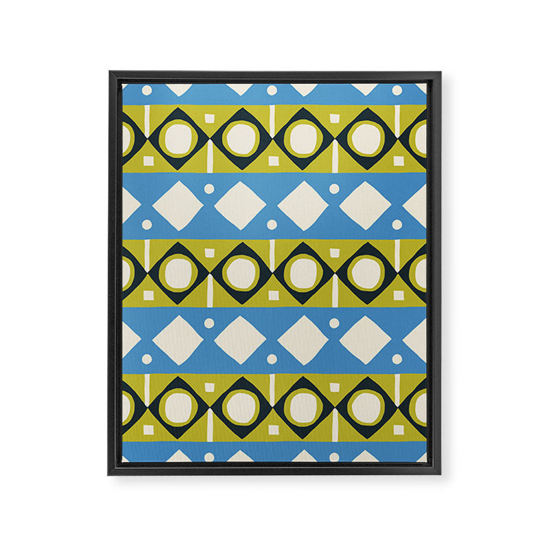 Simple Hand-cut Pattern #1 Framed Canvas Print Gallery Image 6