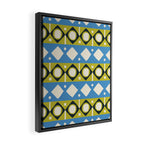 Simple Hand-cut Pattern #1 Framed Canvas Print Gallery Image 2