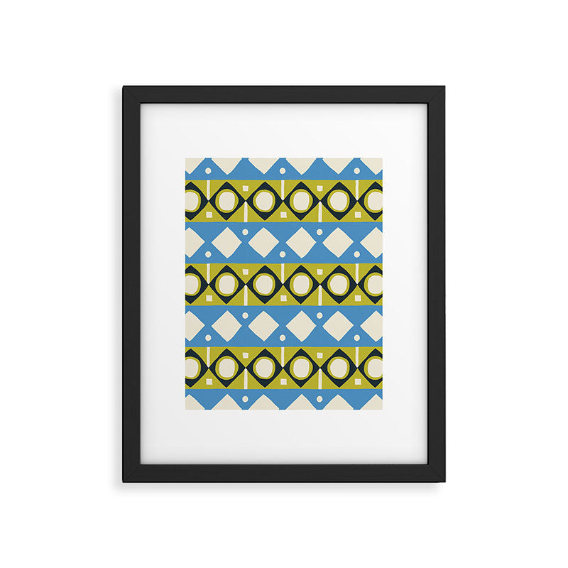 Simple Hand-cut Pattern #1 Framed Art Print Gallery Image 5