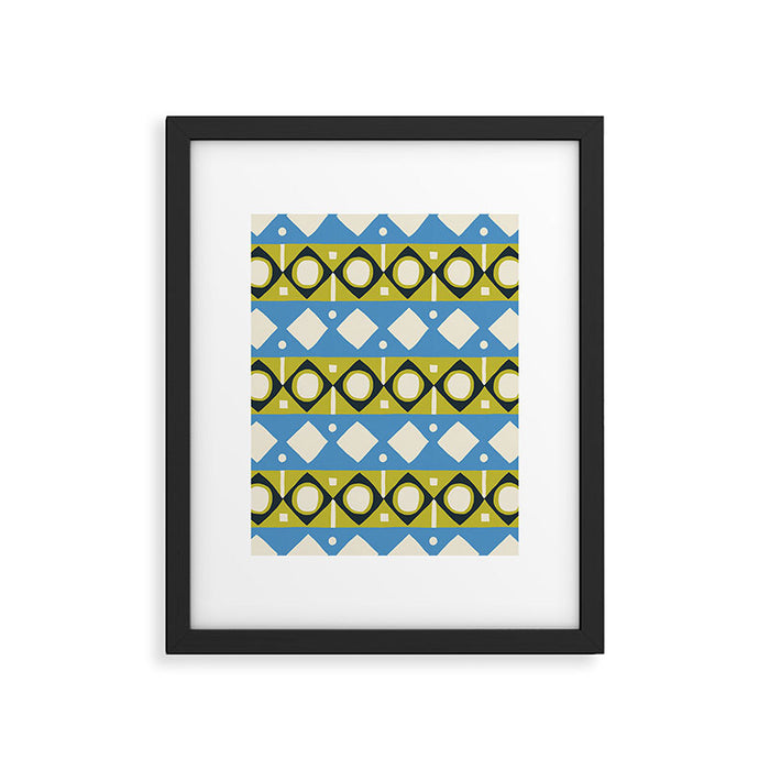 Simple Hand-cut Pattern #1 Framed Art Print Gallery Image 1