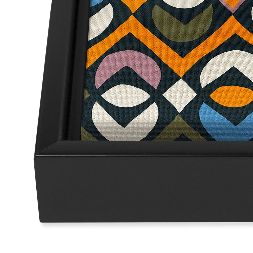 Simple Hand-cut Pattern #2 Framed Canvas Print Gallery Image 3