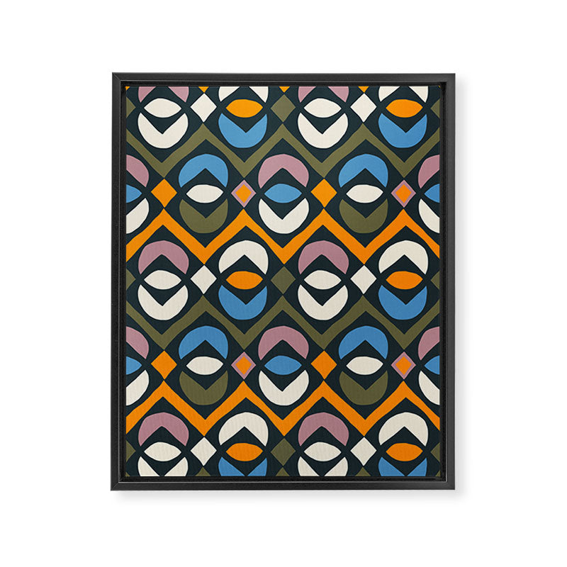 Simple Hand-cut Pattern #2 Framed Canvas Print Gallery Image 6