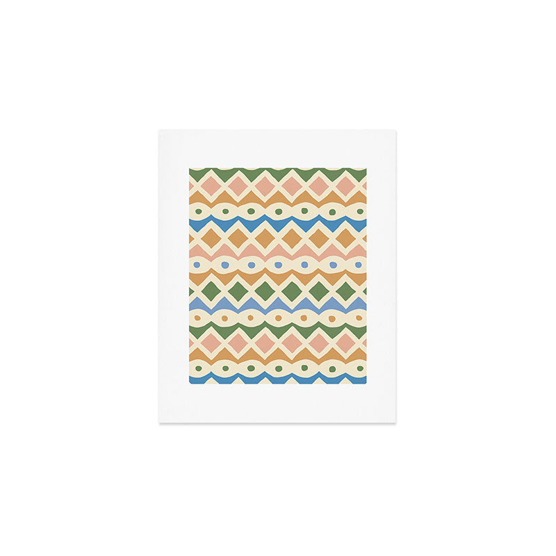 Simple Hand-cut Pattern #3 Art Print Gallery Image 1