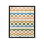 Simple Hand-cut Pattern #3 Framed Canvas Print Gallery Image 6