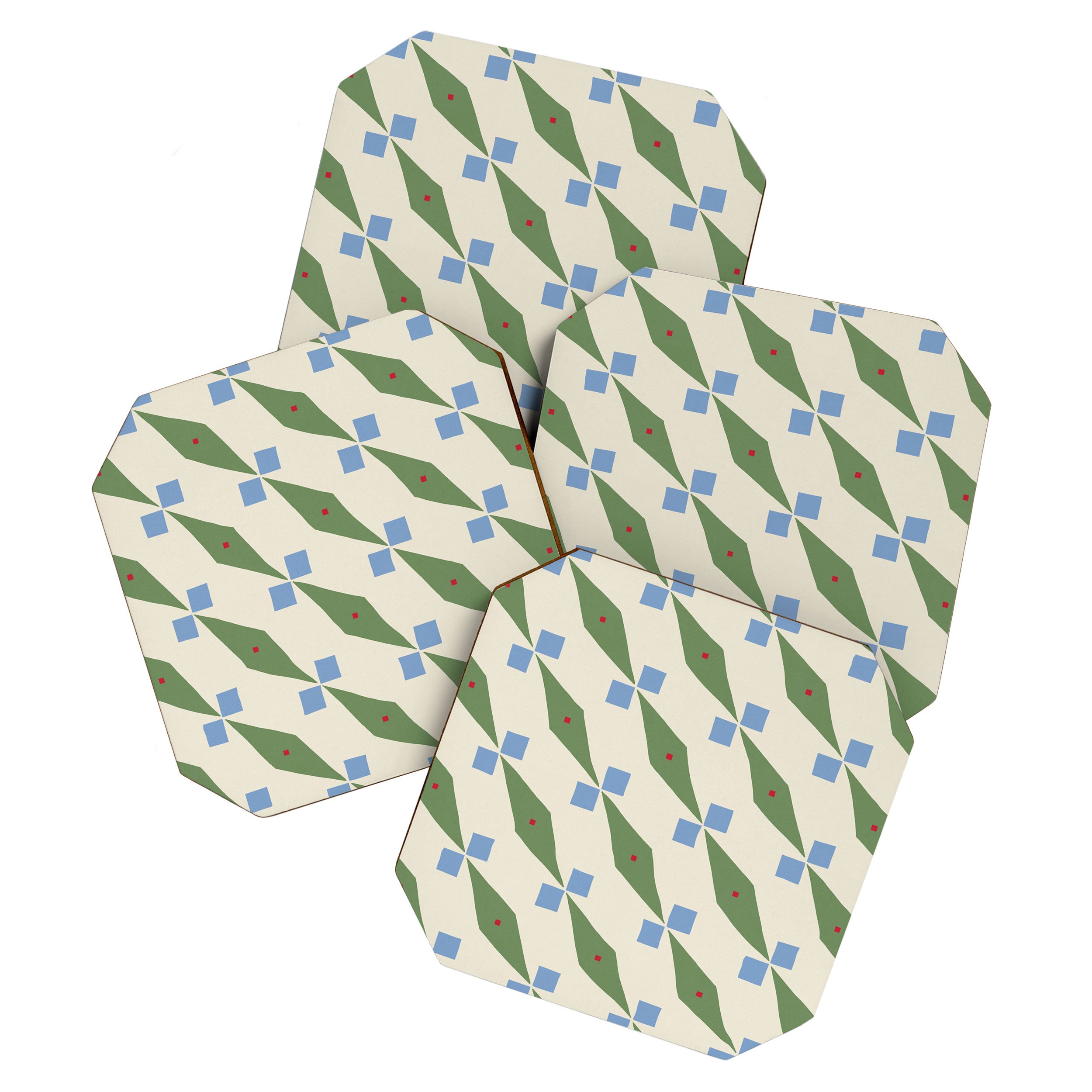 Simple Hand-cut Pattern #4 Coaster Gallery Image 1
