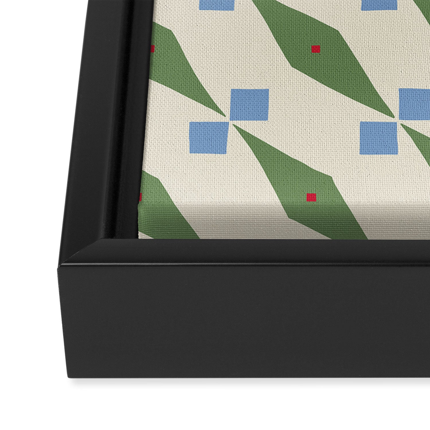 Simple Hand-cut Pattern #4 Framed Canvas Print Gallery Image 3