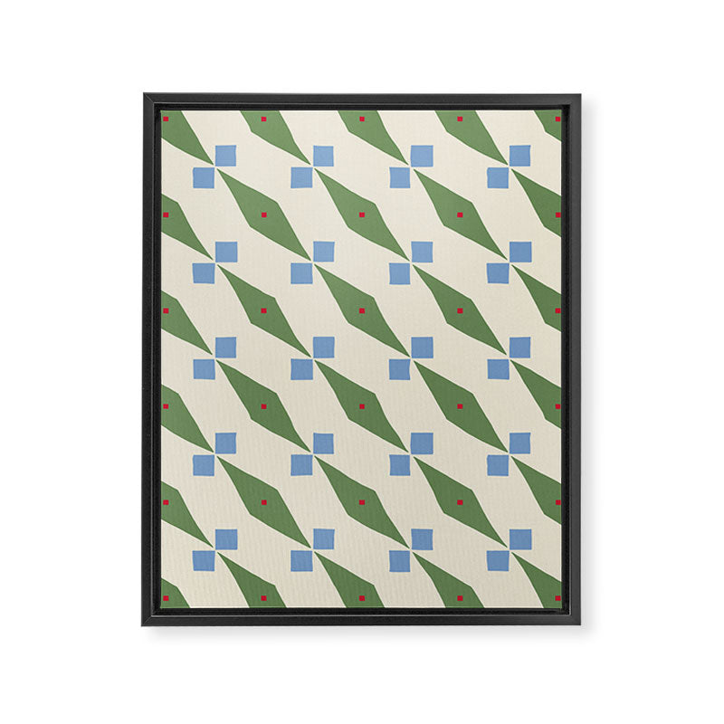 Simple Hand-cut Pattern #4 Framed Canvas Print Gallery Image 6
