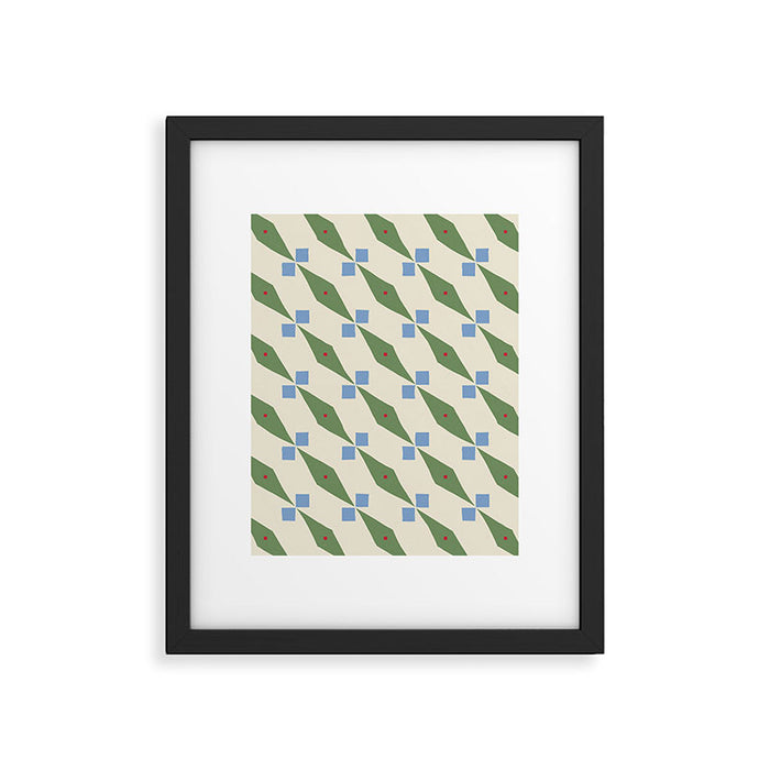 Simple Hand-cut Pattern #4 Framed Art Print Gallery Image 1