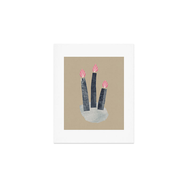 Small Collage: Candles Art Print Gallery Image 1