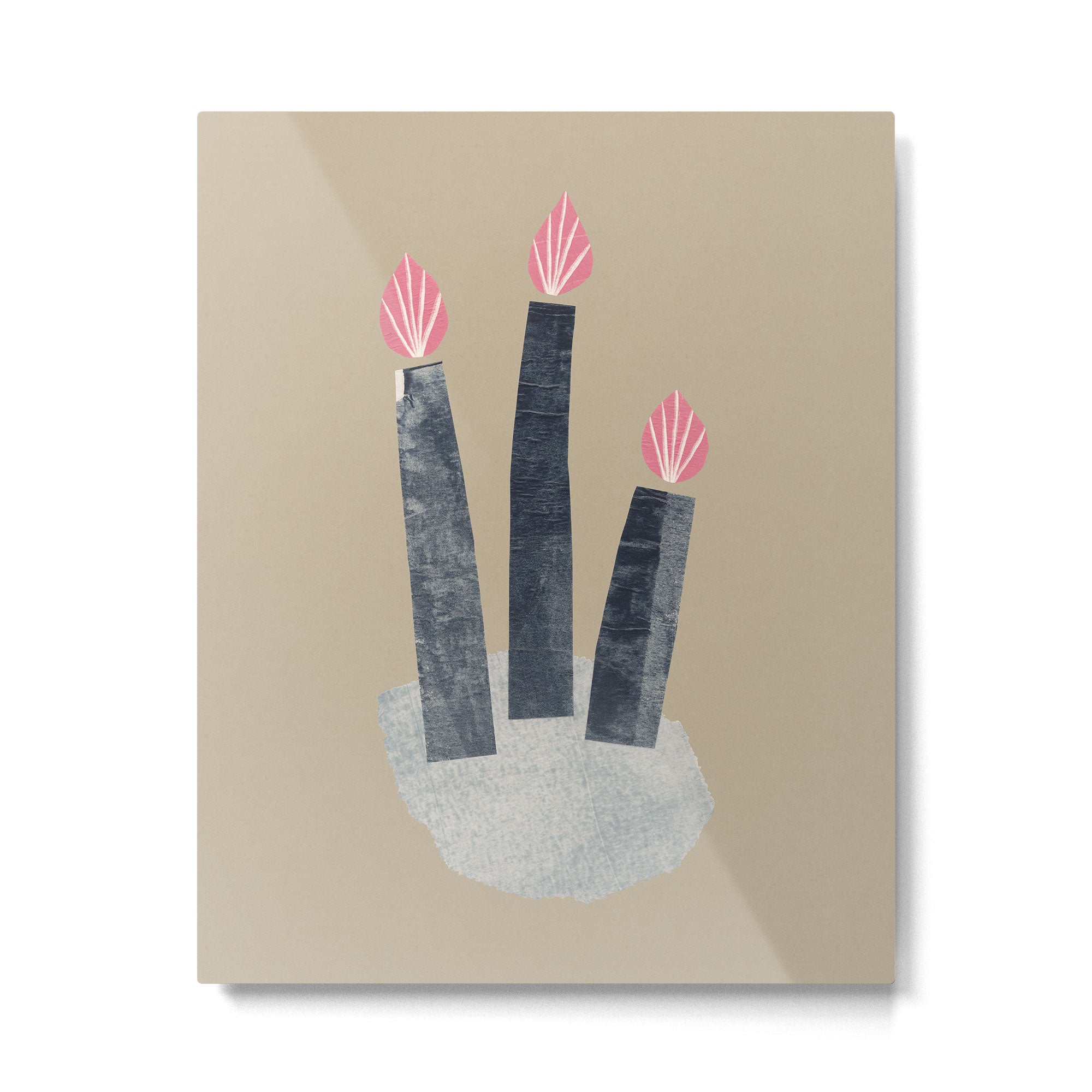 Small Collage: Candles Metal Print Gallery Image 6