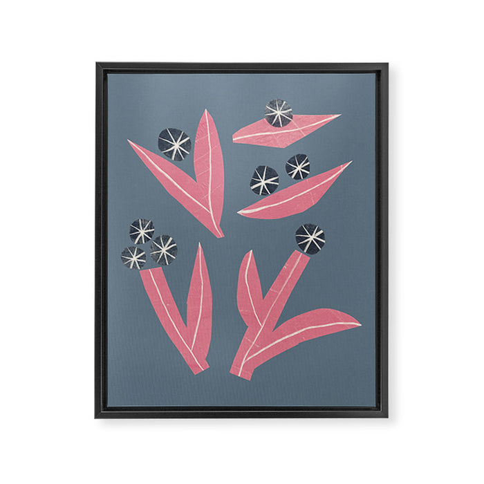 Small Collage: Florals Framed Canvas Print Gallery Image 1