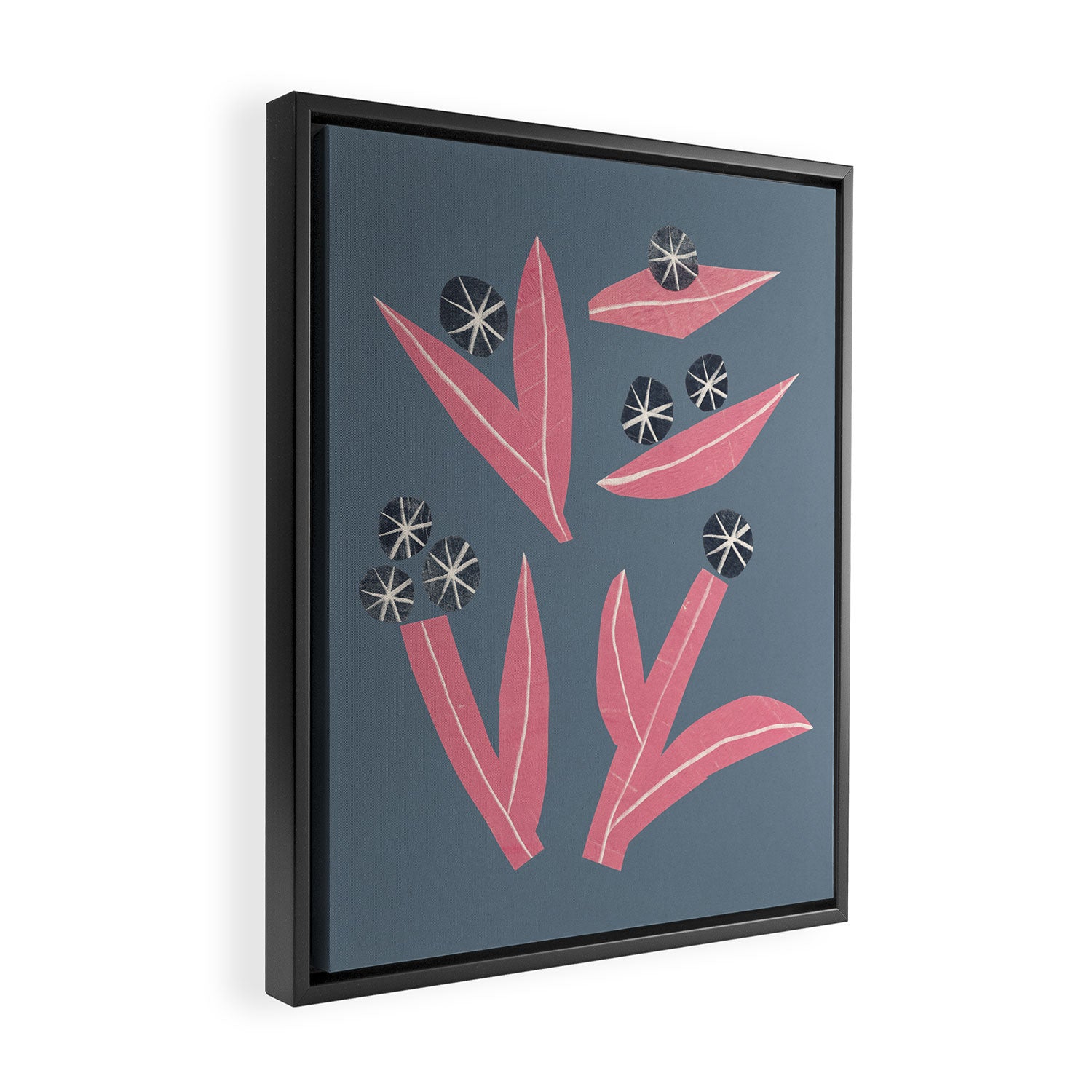 Small Collage: Florals Framed Canvas Print Gallery Image 2