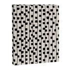 Squares / Black & White Pattern Canvas Print Gallery Image 6