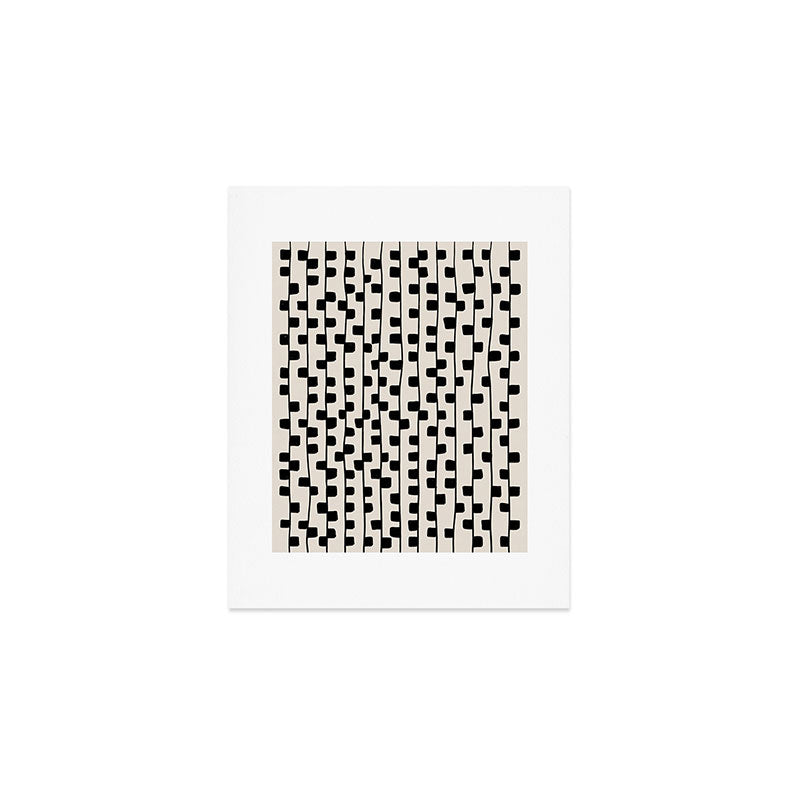 Squares / Black & White Pattern Art Print Gallery Image 1