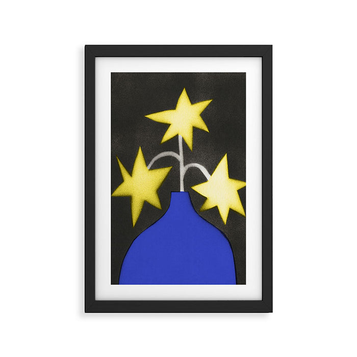 Starry Bloom Framed Art Print Gallery Image 1