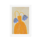 Still Life with a Vase and Two Flowers Art Print Gallery Image 1