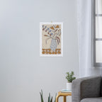 Still Life with a Vase of Autumn Blooms Art Print Gallery Image 3