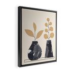 Still Life with Two Vases Framed Canvas Print Gallery Image 2