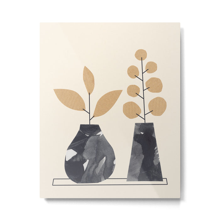 Still Life with Two Vases Metal Print Gallery Image 1