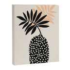 Still Life with Vase and Tropical Leaves Canvas Print Gallery Image 6