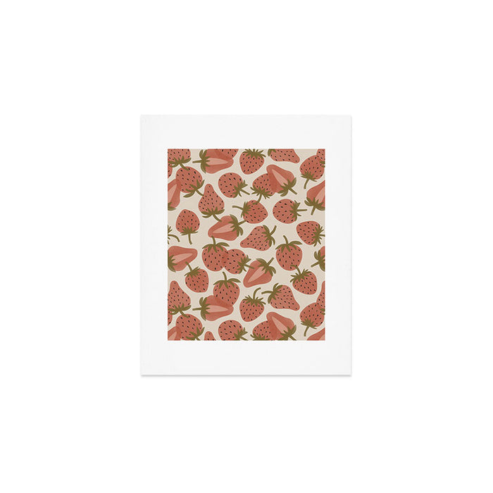Strawberry Bowl Art Print Gallery Image 1