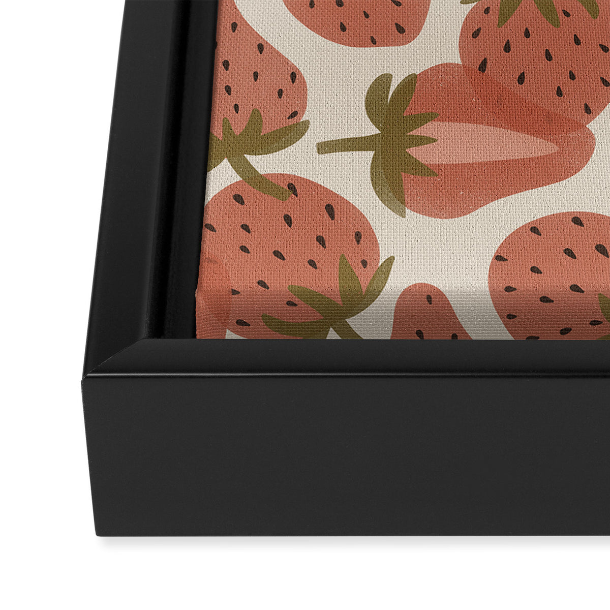 Strawberry Bowl Framed Canvas Print Gallery Image 3