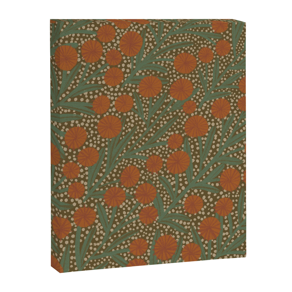 Summer Garden / Green & Orange Canvas Print Gallery Image 6