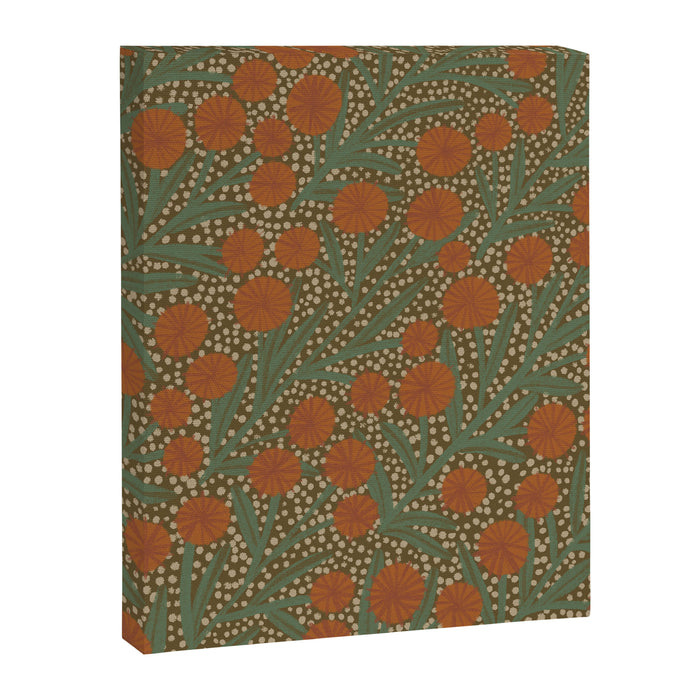 Summer Garden / Green & Orange Canvas Print Gallery Image 1