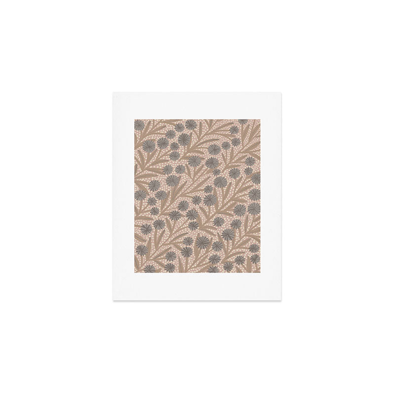 Summer Garden / Pink & Gray Art Print Gallery Image 1