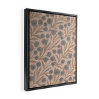 Summer Garden / Pink & Gray Framed Canvas Print Gallery Image 2