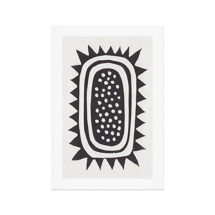 Sunflower / Lino Print Art Print Gallery Image 1