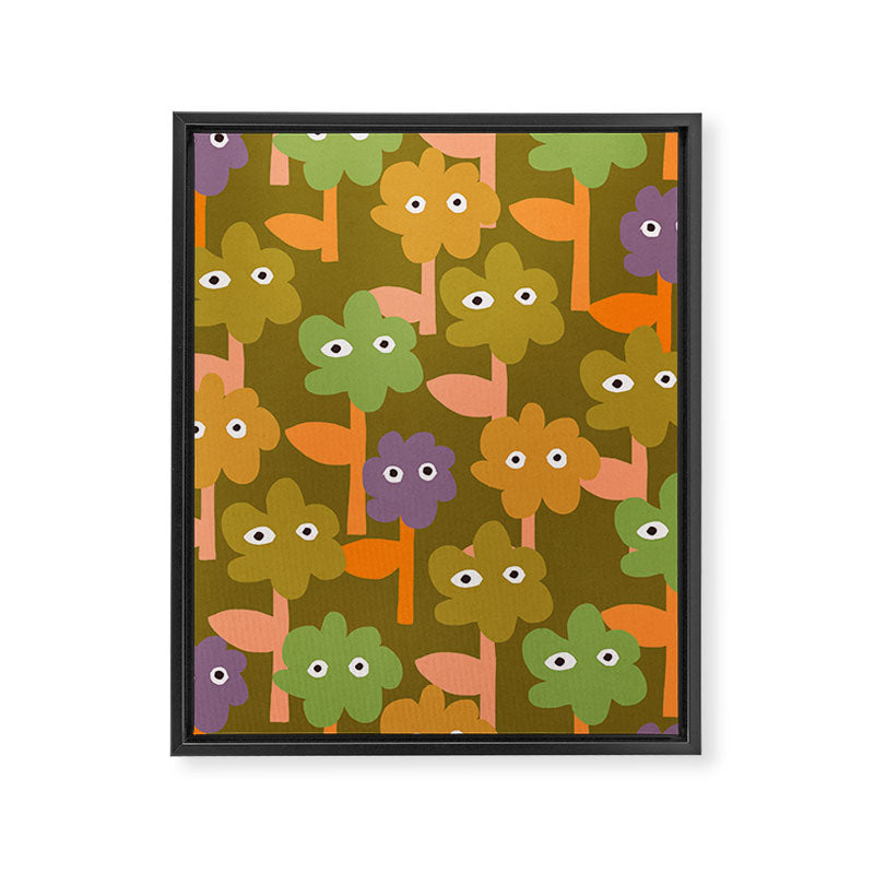 Suspicious Garden #1 Framed Canvas Print Gallery Image 6