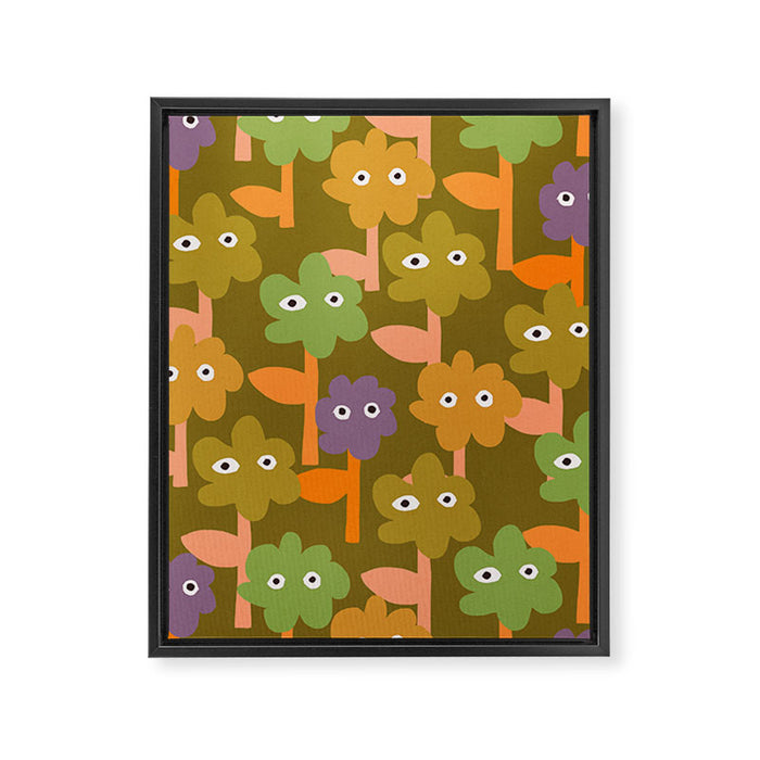 Suspicious Garden #1 Framed Canvas Print Gallery Image 1