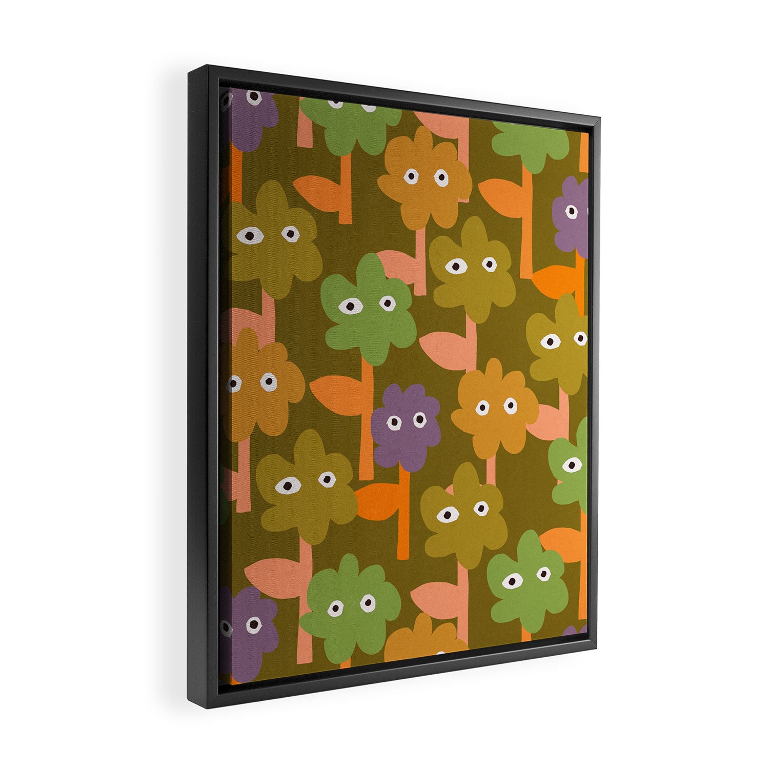 Suspicious Garden #1 Framed Canvas Print Gallery Image 2