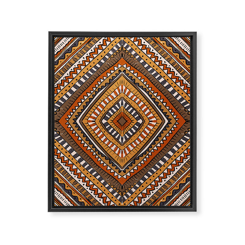 Symmetrical Pattern Framed Canvas Print Gallery Image 8