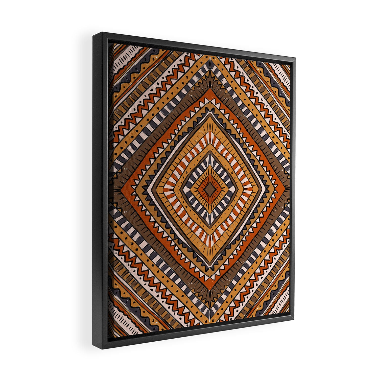 Symmetrical Pattern Framed Canvas Print Gallery Image 2