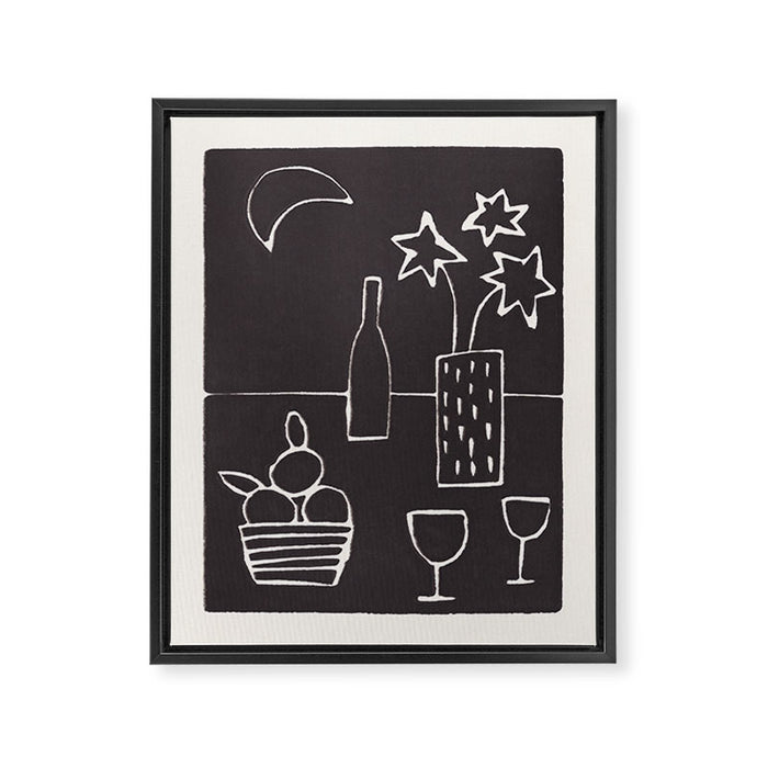 Table for Two Framed Canvas Print Gallery Image 1