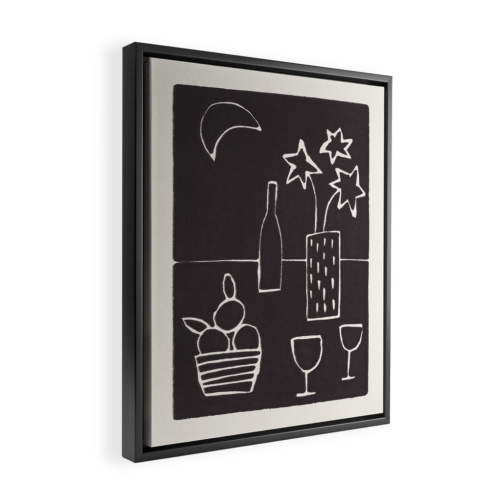Table for Two Framed Canvas Print Gallery Image 2