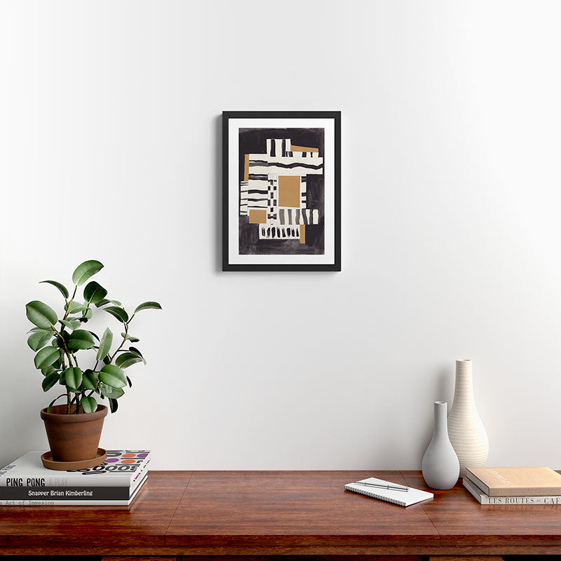 Tapestry of Lines #1 Framed Art Print Gallery Image 2
