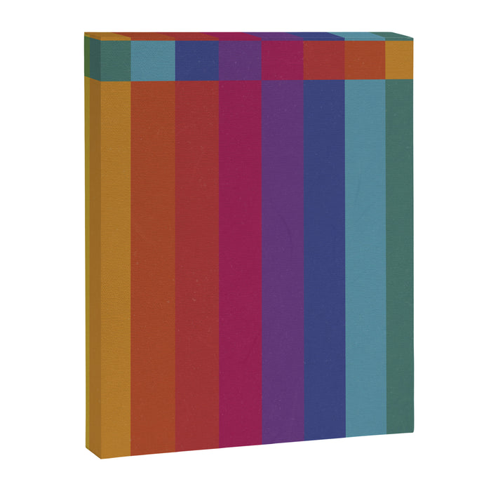The Color Wheel / Rainbow Stripes Canvas Print Gallery Image 1