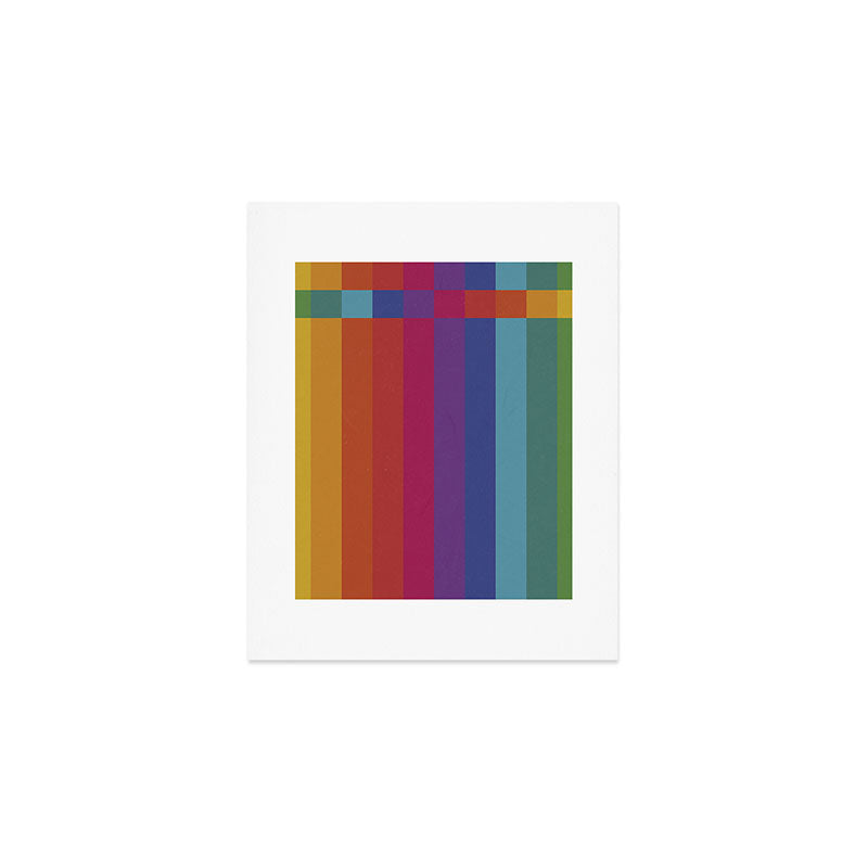 The Color Wheel / Rainbow Stripes Art Print Gallery Image 1