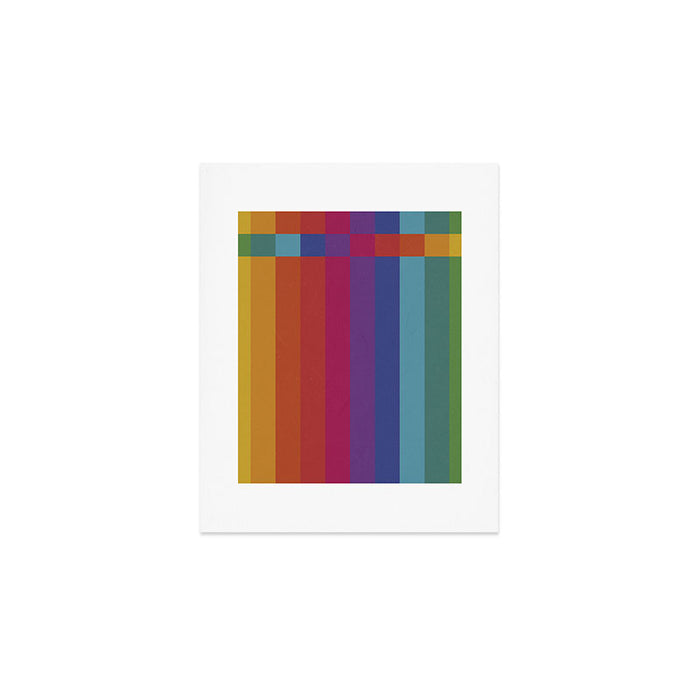 The Color Wheel / Rainbow Stripes Art Print Gallery Image 1