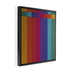 The Color Wheel / Rainbow Stripes Framed Canvas Print Gallery Image 2