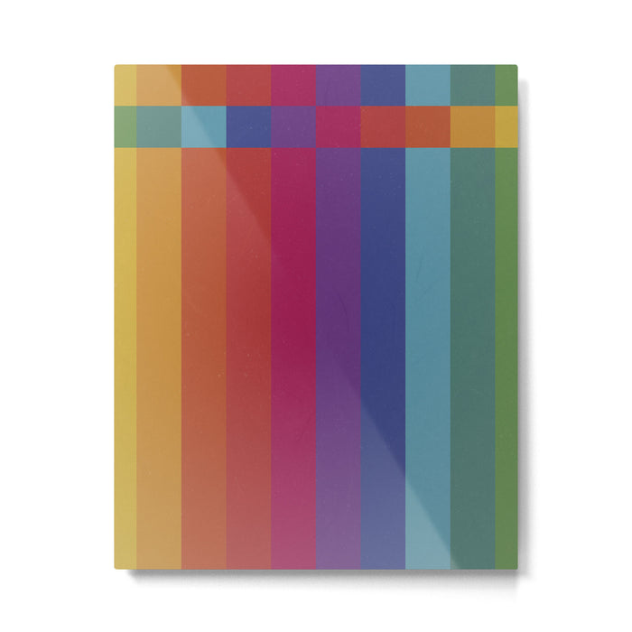 The Color Wheel / Rainbow Stripes Metal Print Gallery Image 1